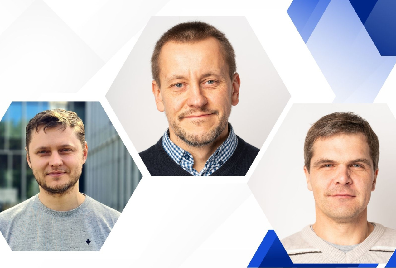 Dr. Viktor Novičenko,dr. Artūras Ulčinas ir dr. Šarūnas Vaitekonis. VU / FTMC nuotraukos