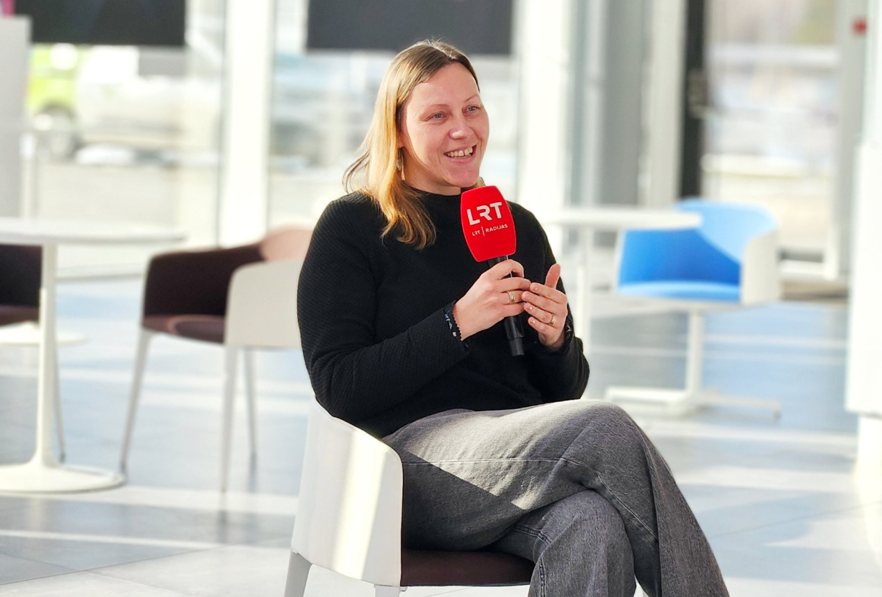 FTMC Tekstilės technologijų skyriaus vadovė dr. Julija Baltušnikaitė-Guzaitienė. FTMC nuotrauka