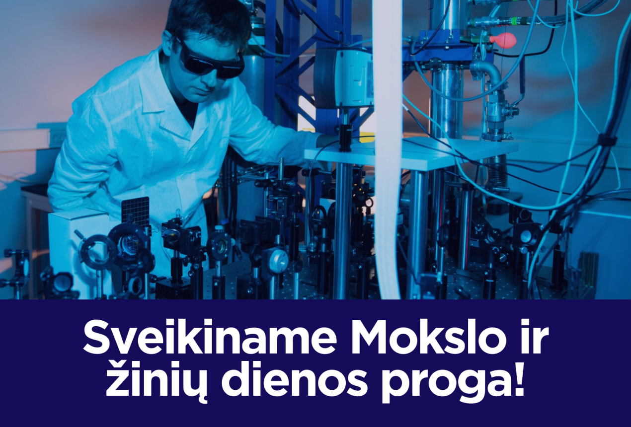 FTMC Molekulinių darinių fizikos skyriaus mokslininkas dr. Vidmantas Jašinskas prie žadinimo-zondavimo spektroskopijos stendo. Hernandez & Sorokina / FTMC nuotrauka