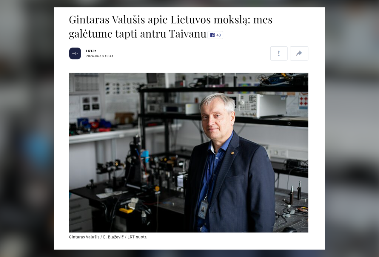 Prof. habil. dr. Gintaras Valušis. Edvardo Blaževič / LRT nuotrauka (ekrano kopija)